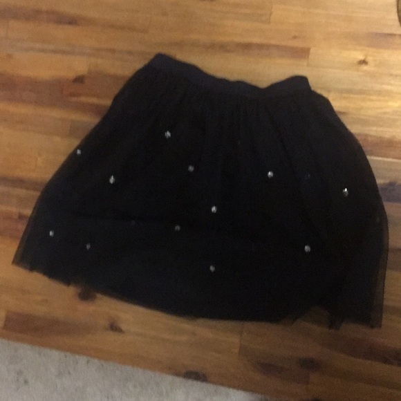Girls black skirt with gems - Picture 3 of 3